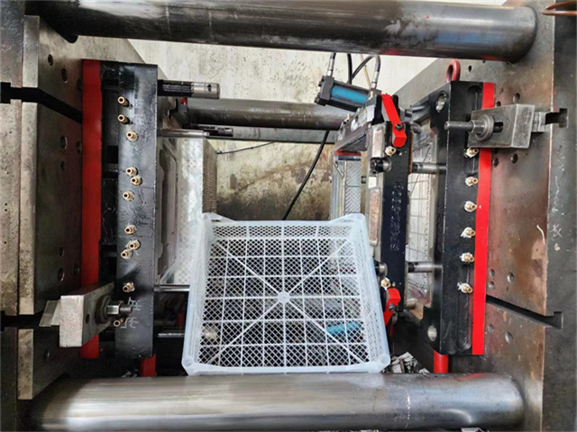 双丰450-380g黑色回收料水果蔬菜周转注塑料筐模具